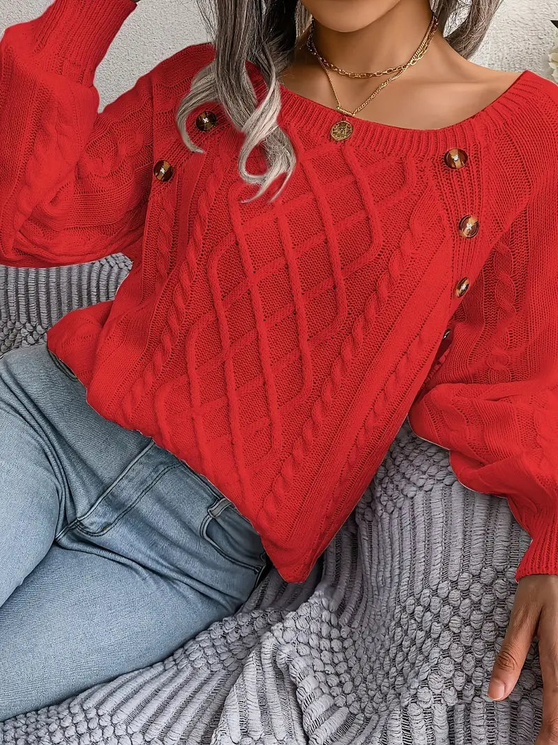 Bellaso – lässiger pullover mit rundhalsausschnitt