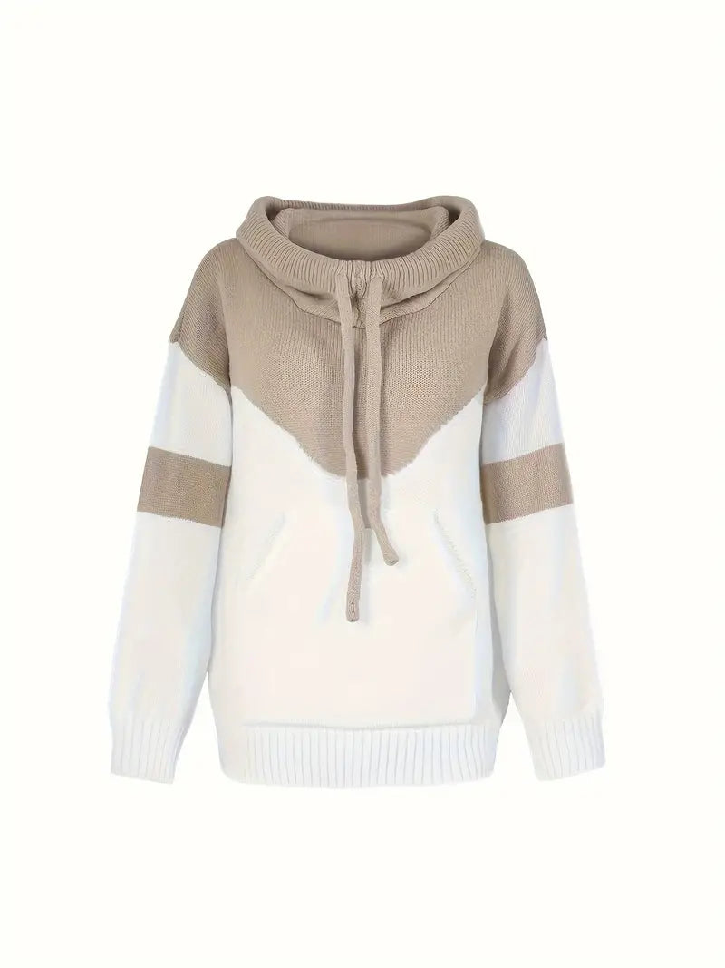 Bellaso – lässiger farbblockpullover