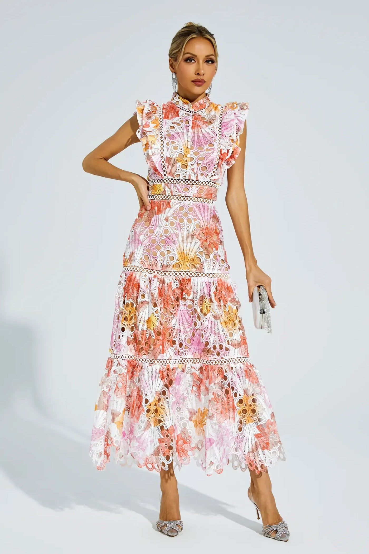 Paula | Hohlhülle Midi Kleid