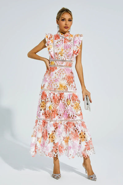 Paula | Hohlhülle Midi Kleid