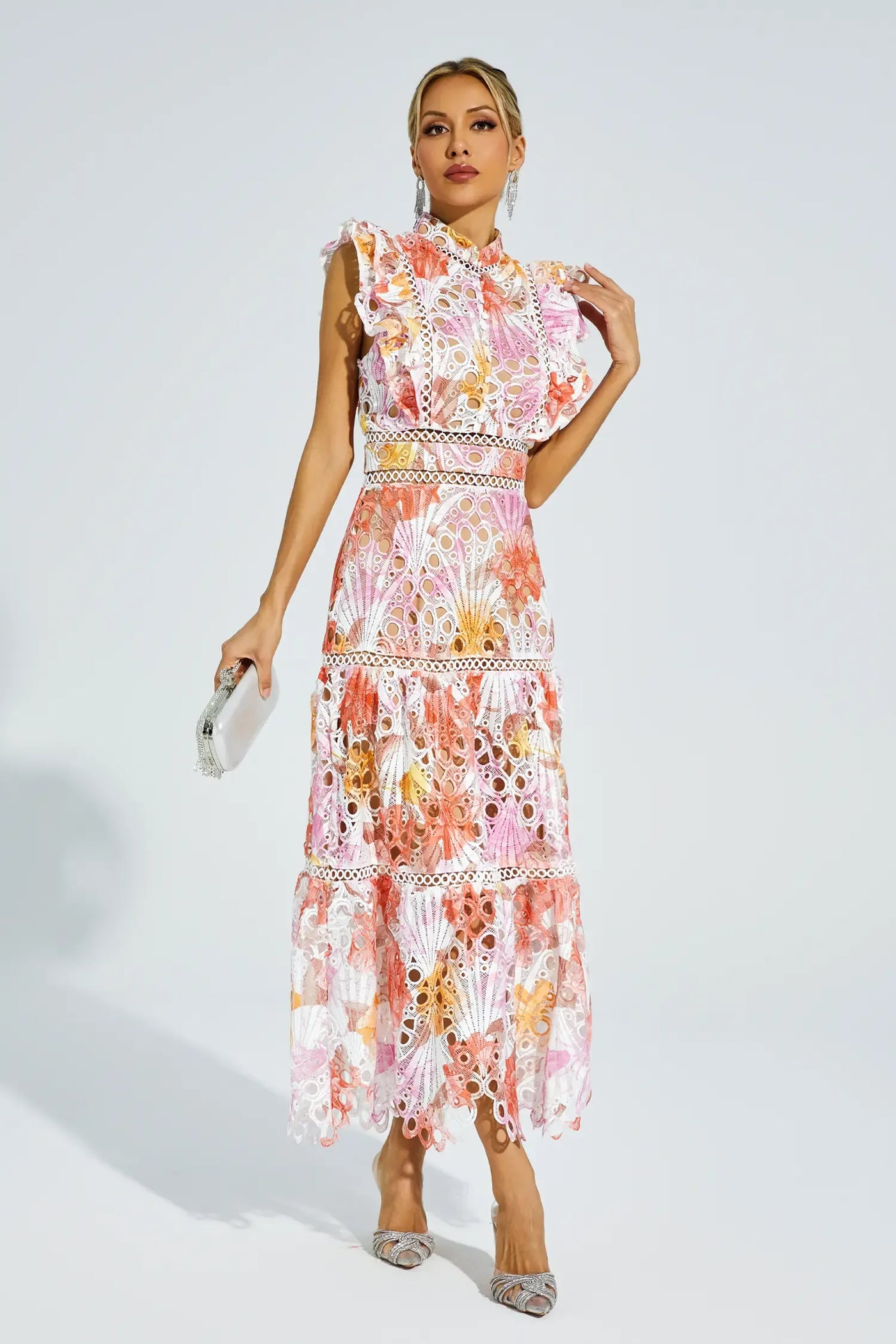 Paula | Hohlhülle Midi Kleid