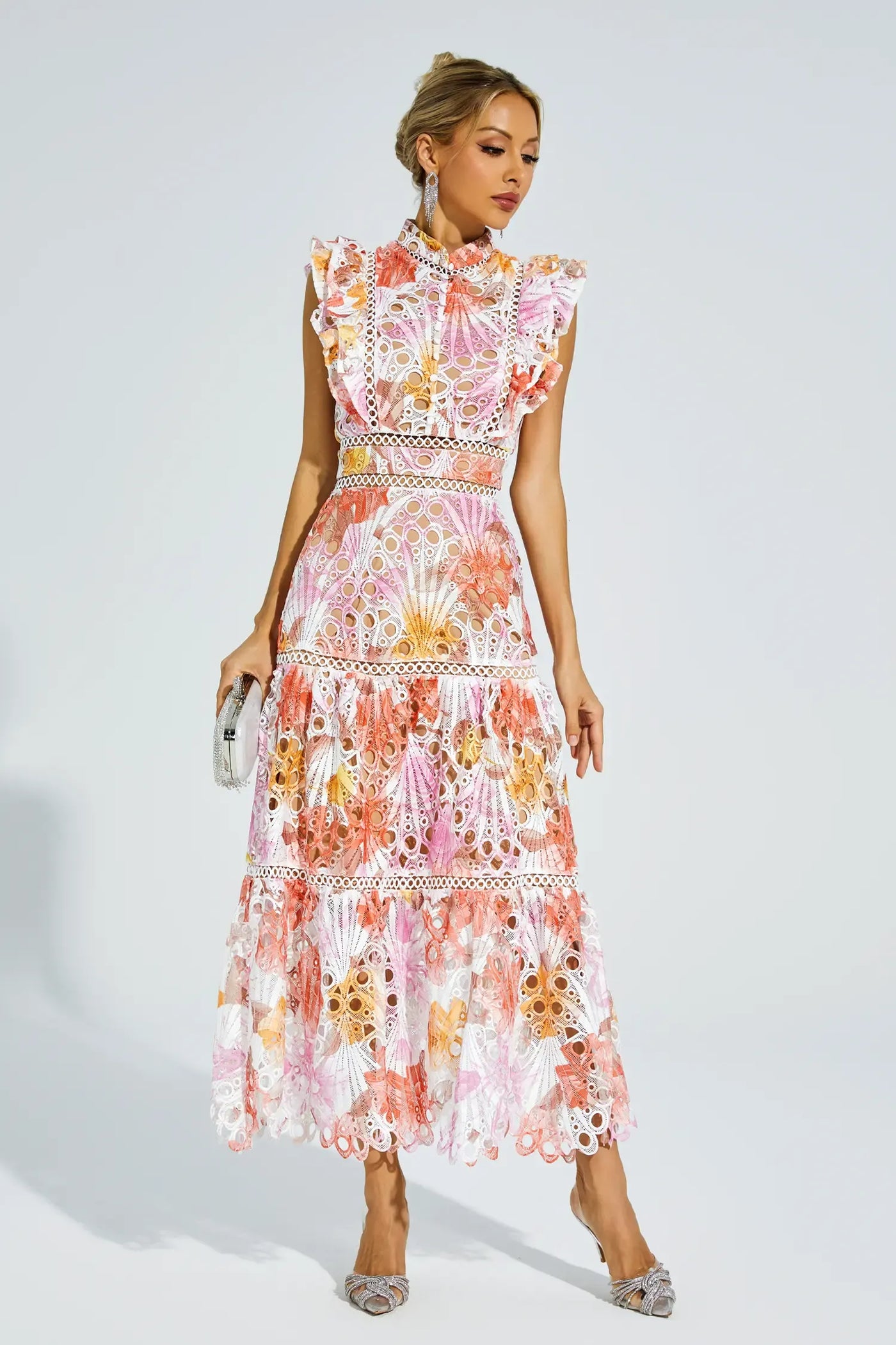 Paula | Hohlhülle Midi Kleid