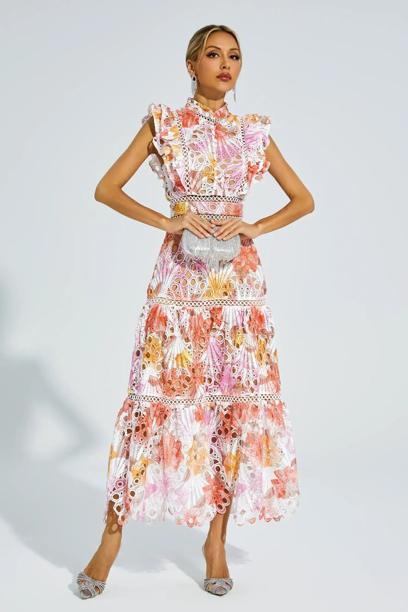Paula | Hohlhülle Midi Kleid