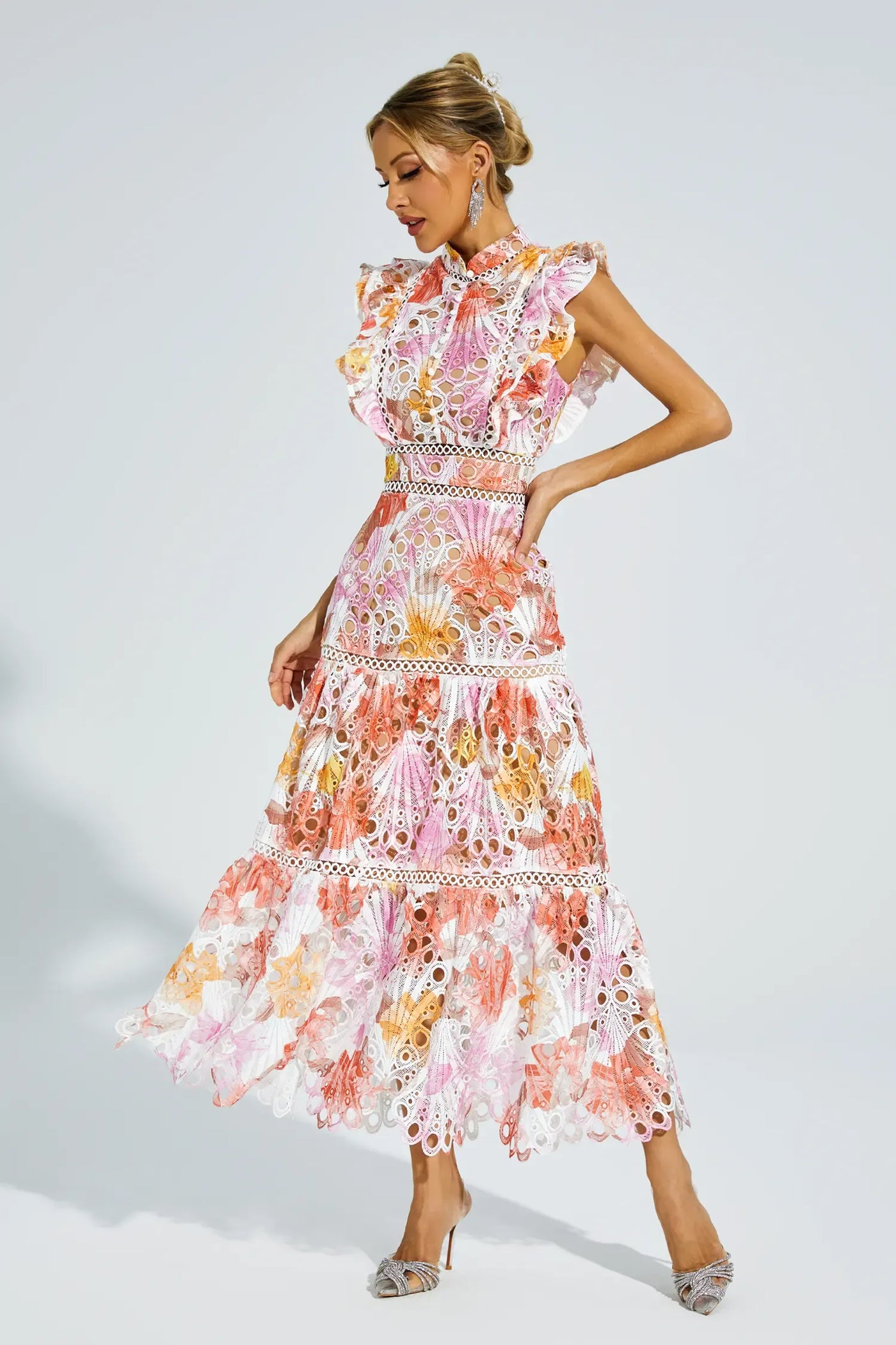 Paula | Hohlhülle Midi Kleid
