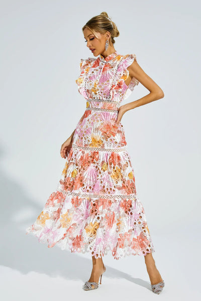 Paula | Hohlhülle Midi Kleid