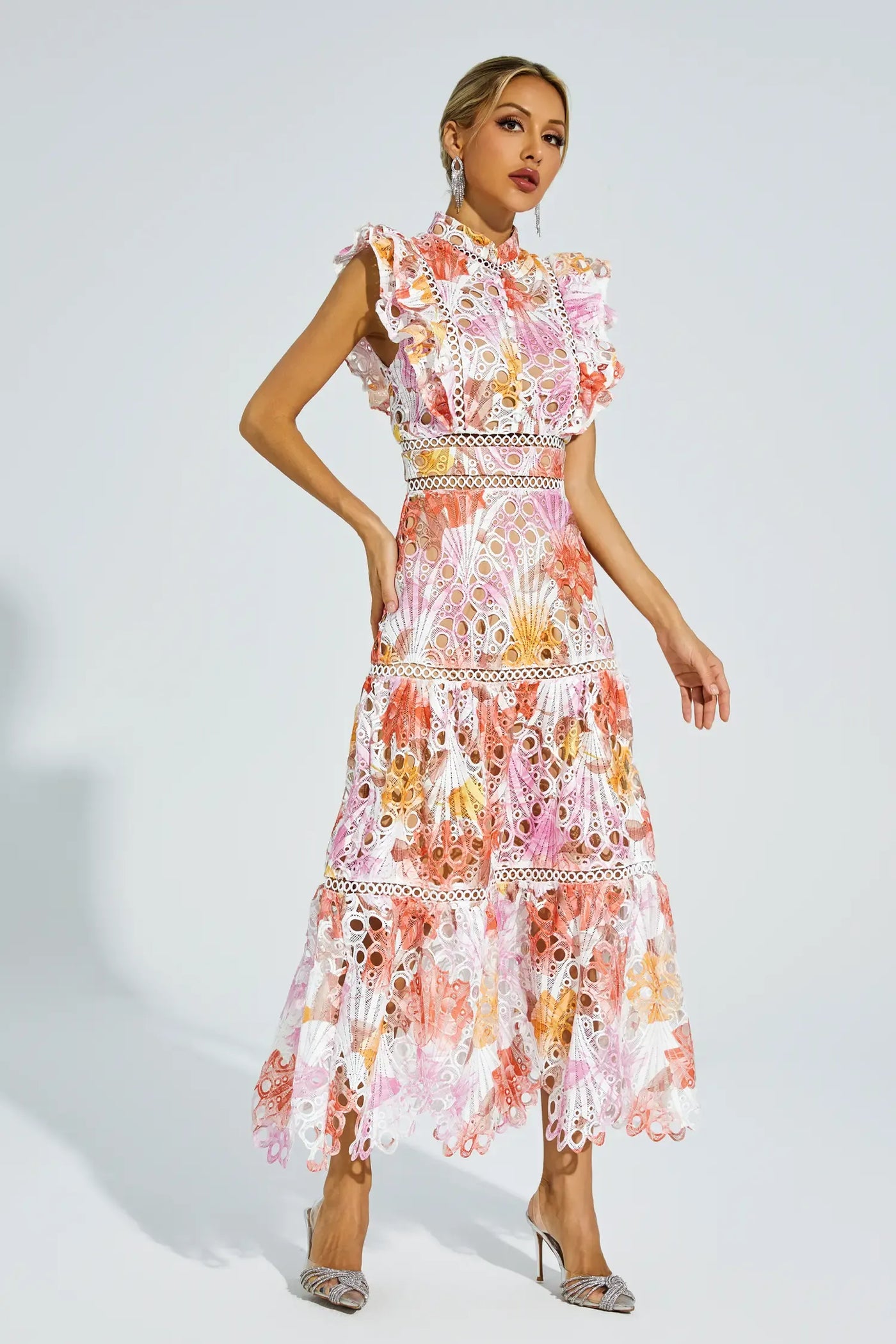 Paula | Hohlhülle Midi Kleid