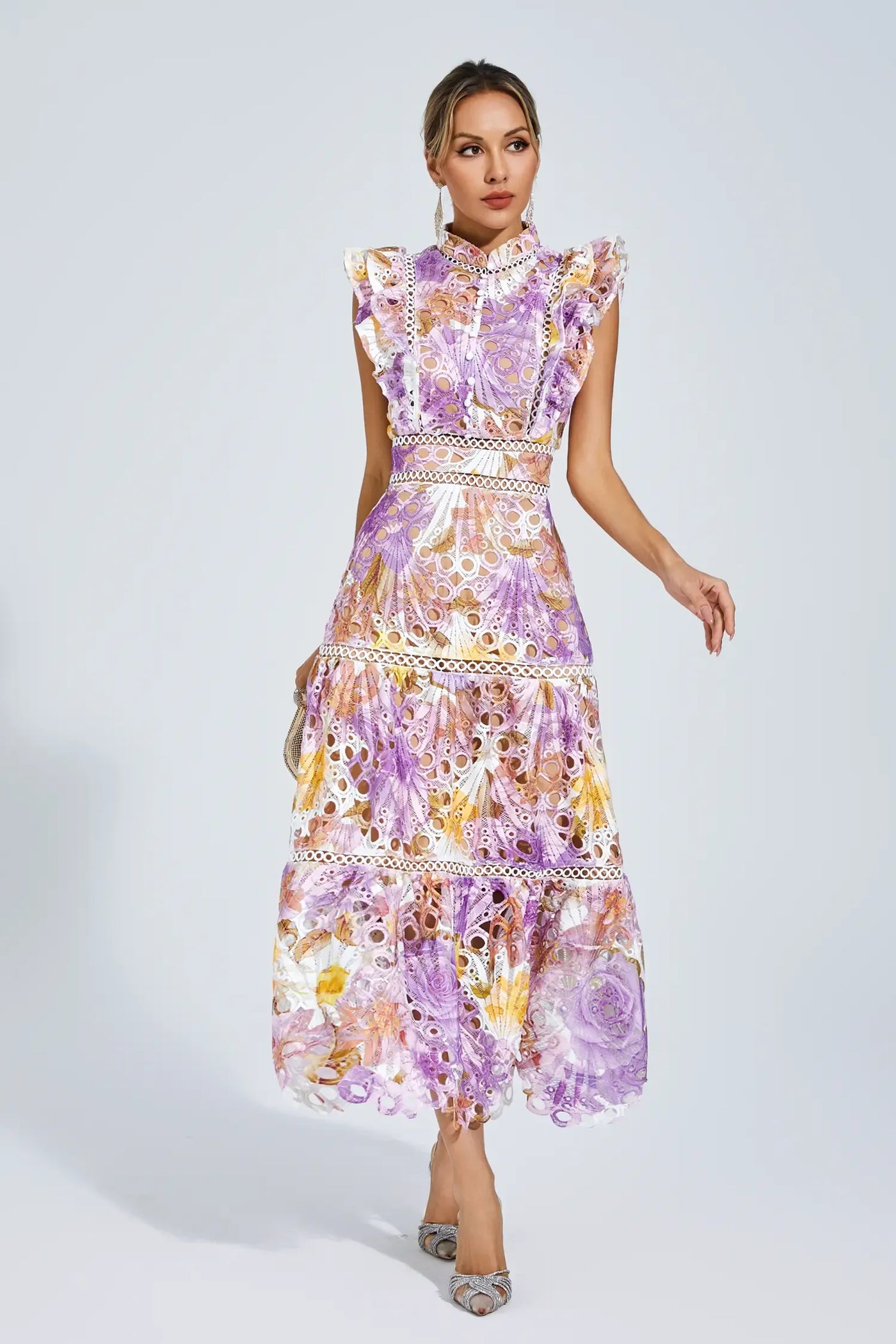 Paula | Hohlhülle Midi Kleid