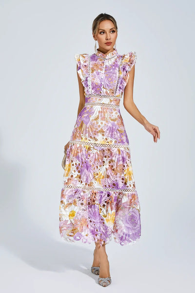 Paula | Hohlhülle Midi Kleid