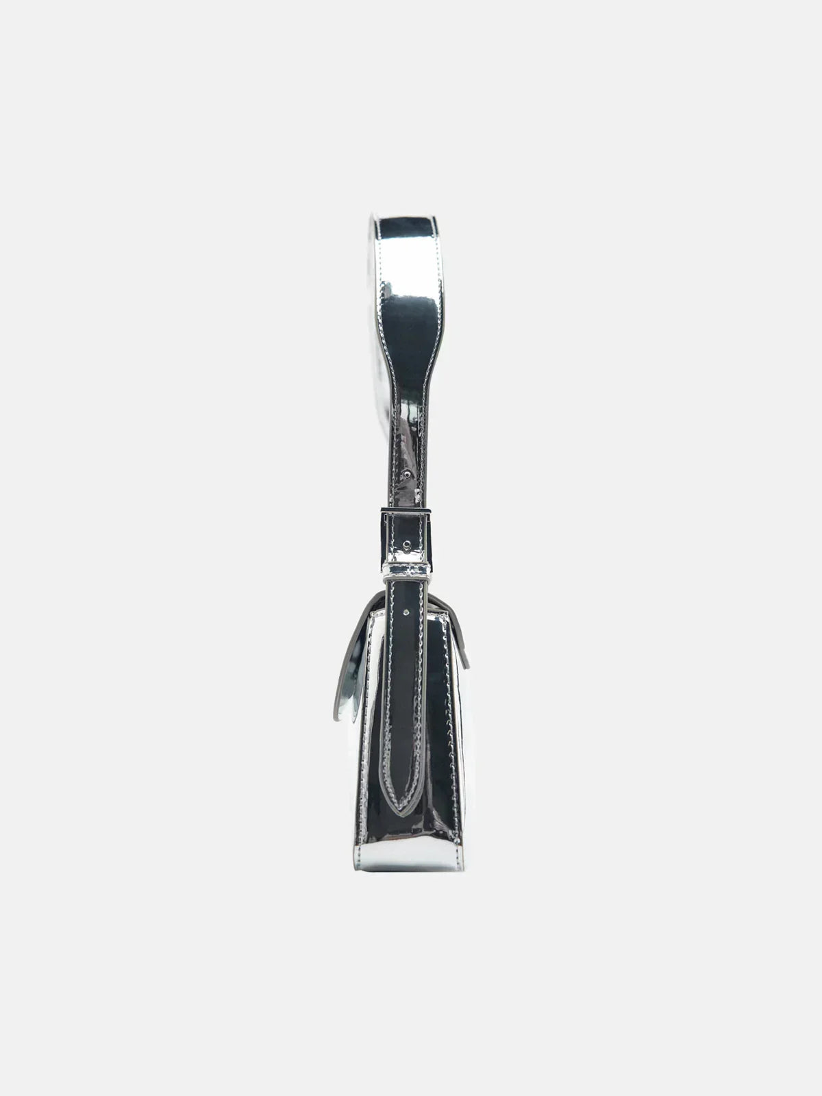 Bellaso - Metallische Leder Schultertasche