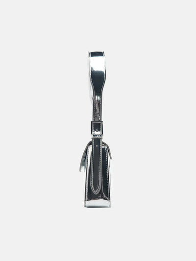 Bellaso - Metallische Leder Schultertasche