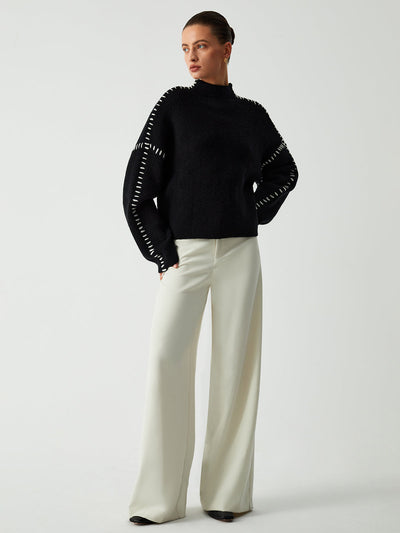 Schneider Mode | Mode Locker gestrickter Pullover in Übergröße