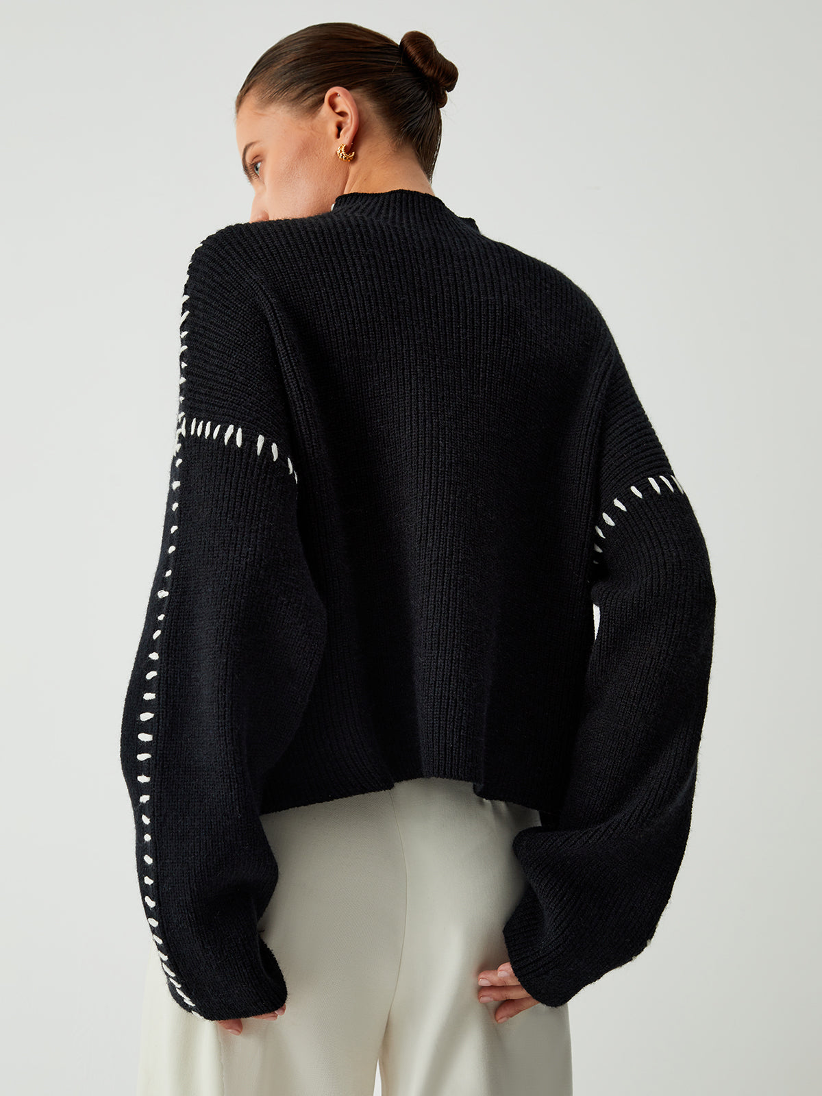 Schneider Mode | Mode Locker gestrickter Pullover in Übergröße