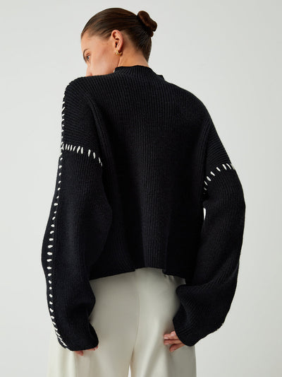 Schneider Mode | Mode Locker gestrickter Pullover in Übergröße