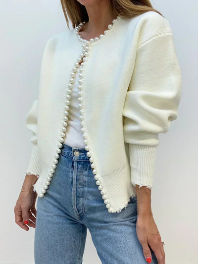 Bellaso - Schicker Perlen Cardigan
