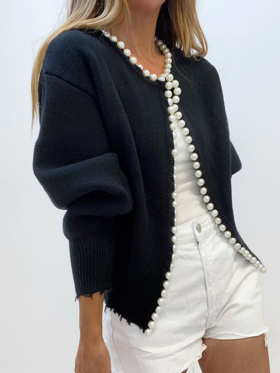 Bellaso - Schicker Perlen Cardigan