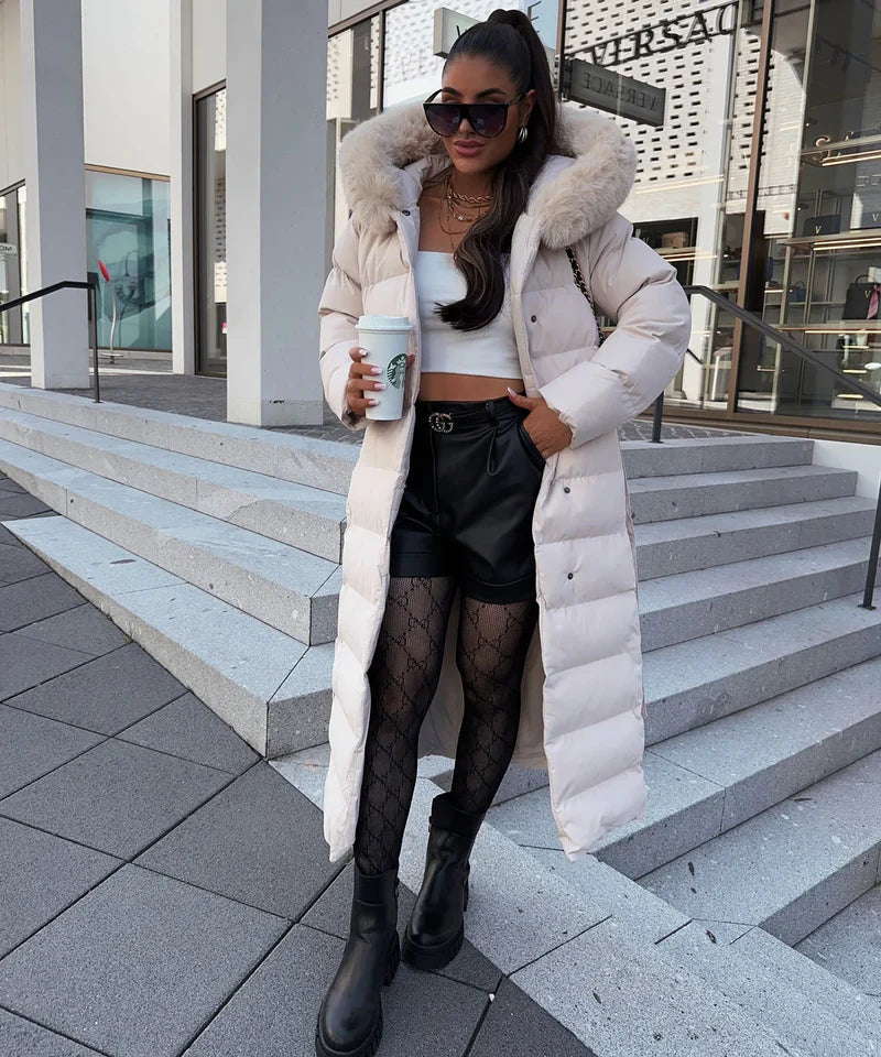 Carmen® | Schicker Damen-Wintermantel mit Pelzkragen