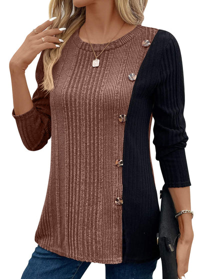 Donna | Gerippte Bluse