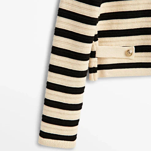 Bellaso - Klassische Gestreifte Cardigan