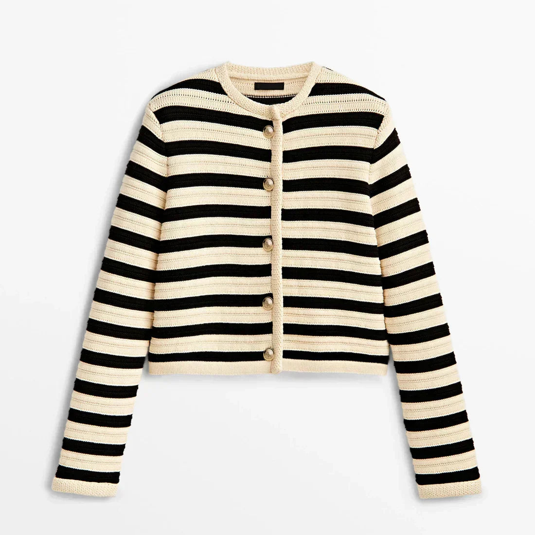 Bellaso - Klassische Gestreifte Cardigan