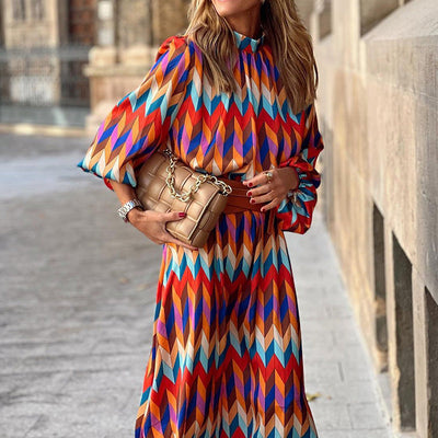 Schneider Mode | Formelles Midi-Kleid mit Print