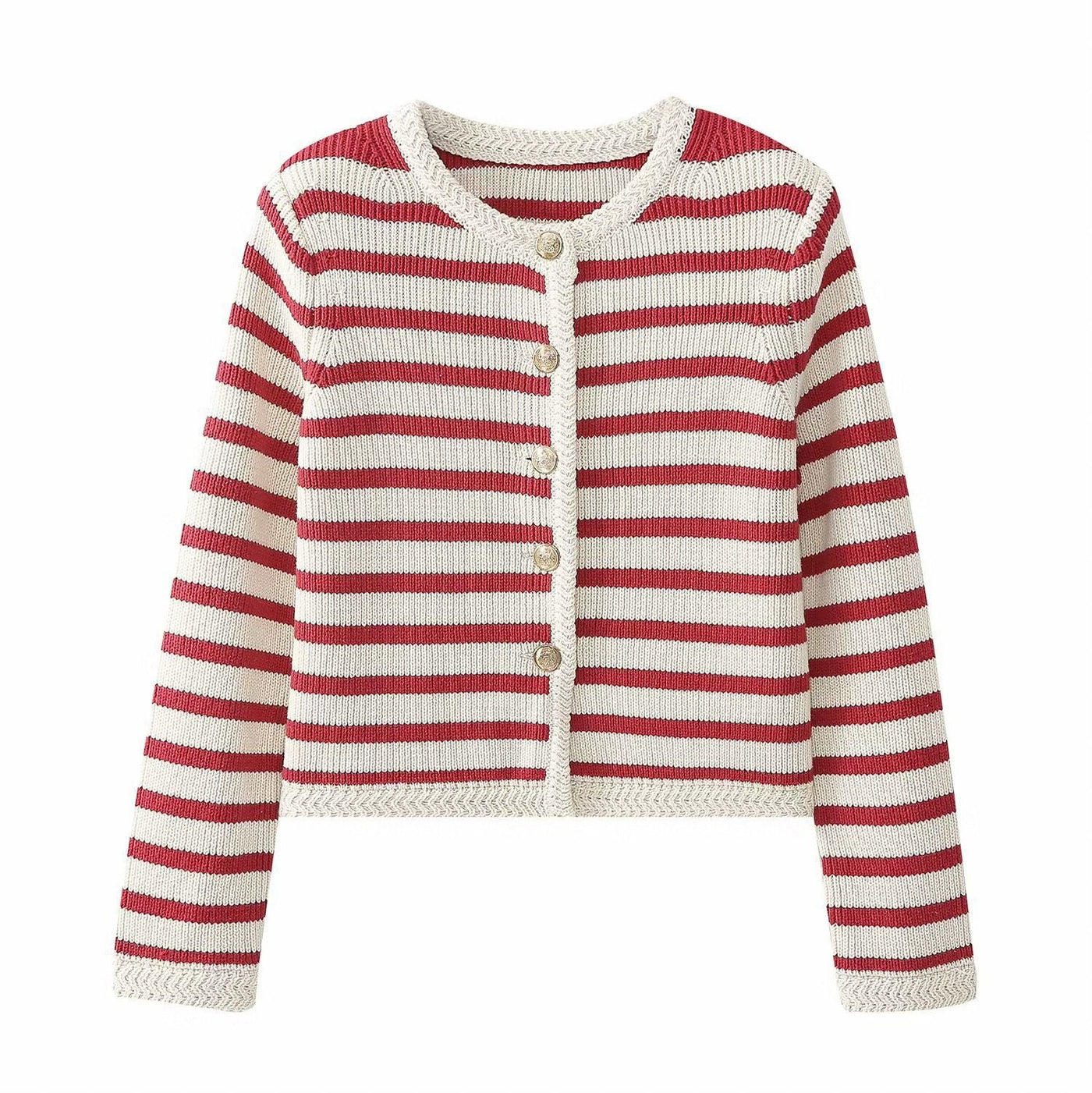 Bellaso - Klassische Gestreifte Cardigan