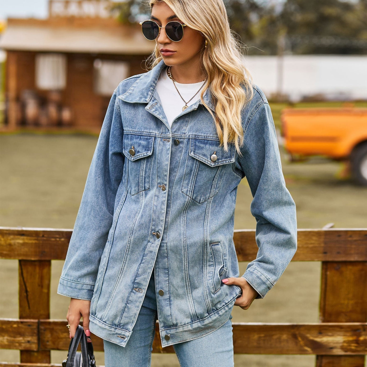 Bellaso Vintage-Jeansjacke unter Ihrem Mantel - HAILEY