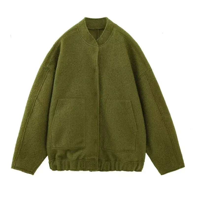 Bellaso - Oversized Bomber Jacke