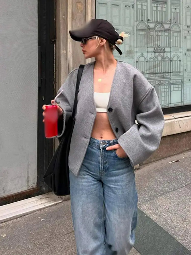 Bellaso - Warme Oversized Cardigan