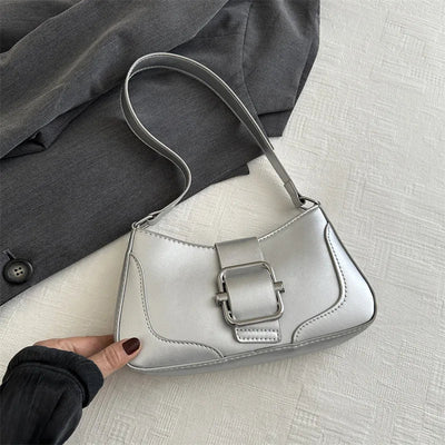 Bellaso - Fashion Einfarbige PU-Lederhandtasche