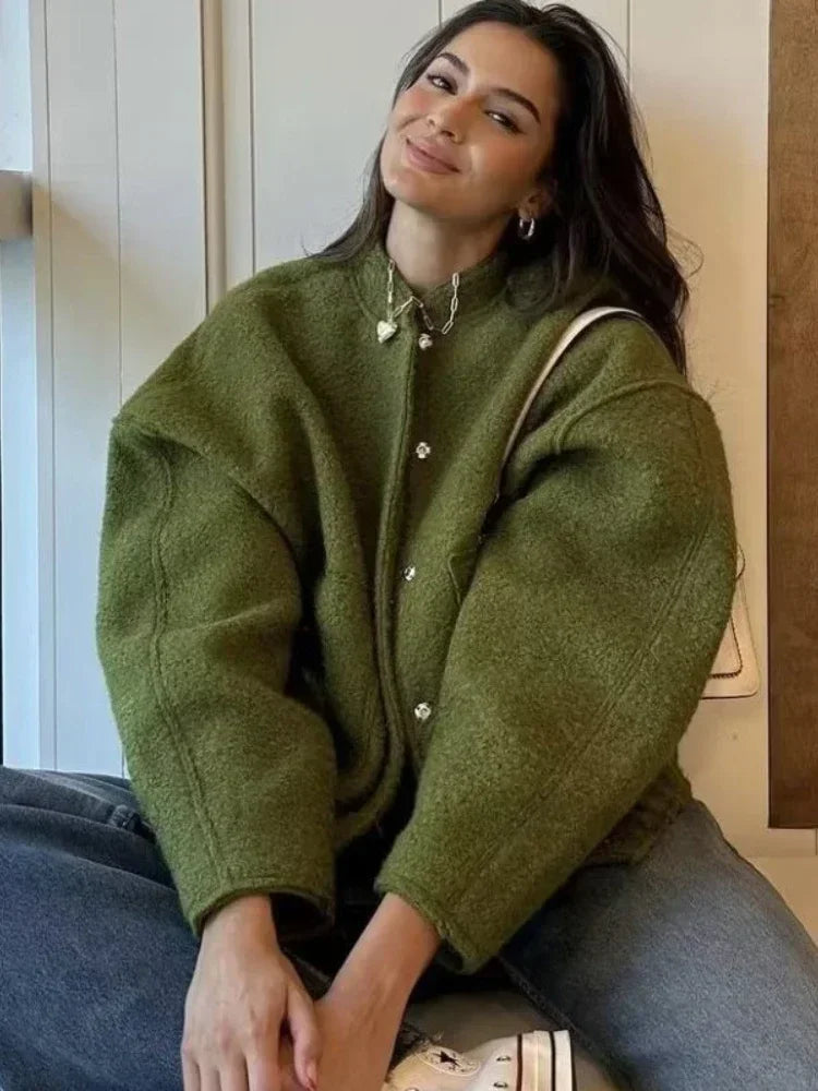 Bellaso - Oversized Bomber Jacke