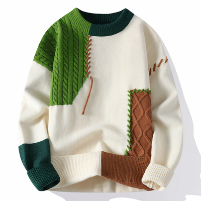 Strickpulli mit Fransenmuster für Herren