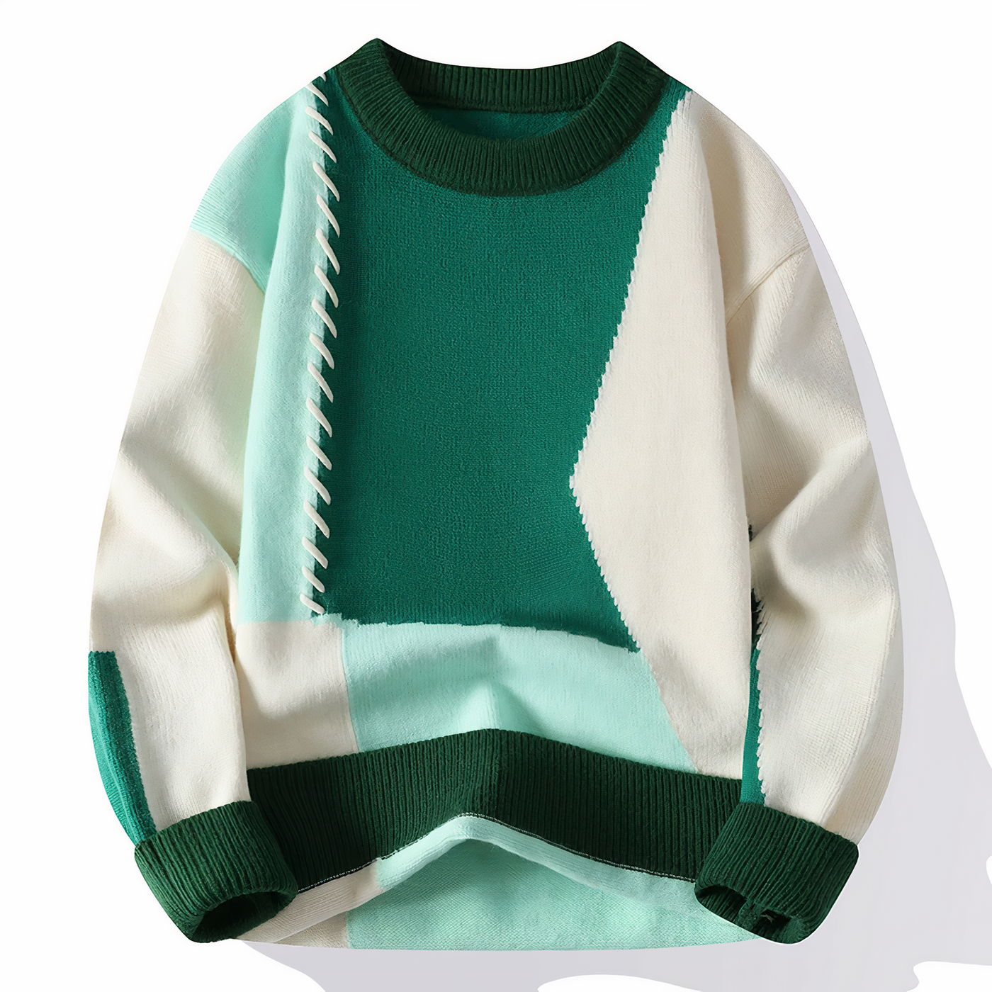 Strickpulli mit Fransenmuster für Herren