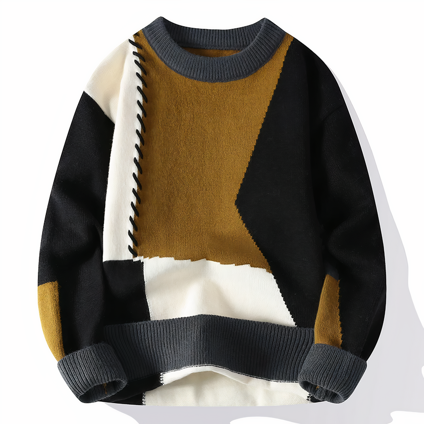 Strickpulli mit Fransenmuster für Herren