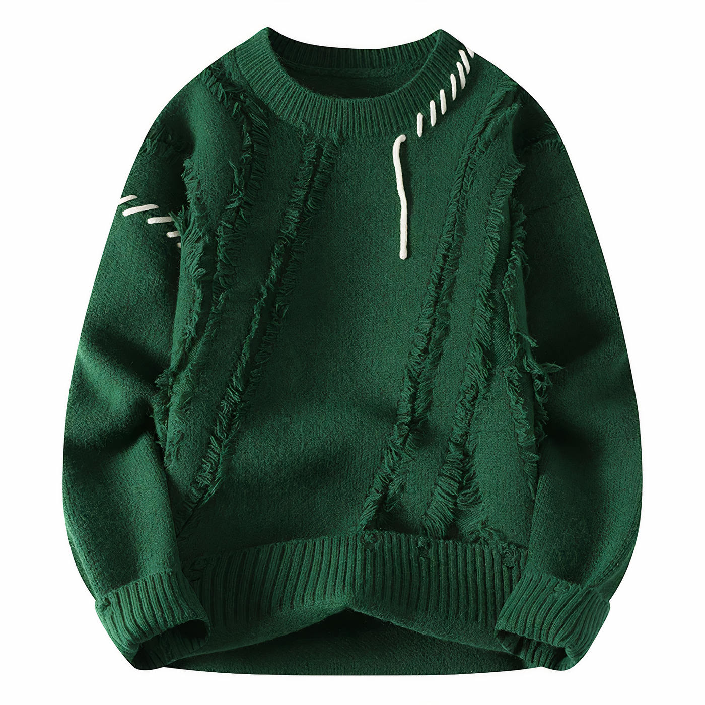 Strickpulli mit Fransenmuster für Herren
