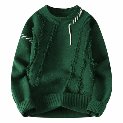 Strickpulli mit Fransenmuster für Herren
