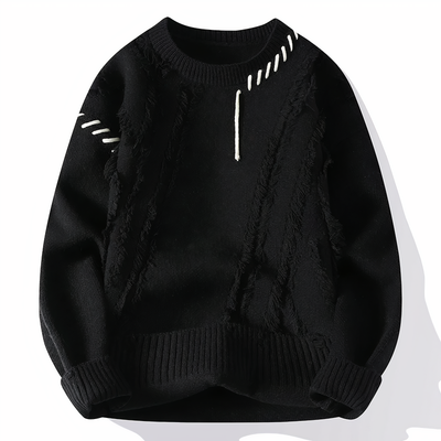 Strickpulli mit Fransenmuster für Herren