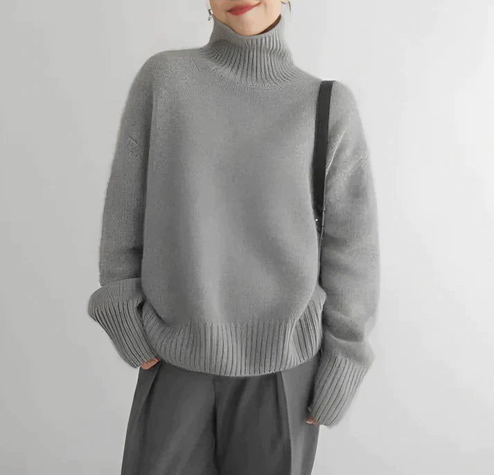 Bellaso – stylischer rollkragenpullover für den frühling