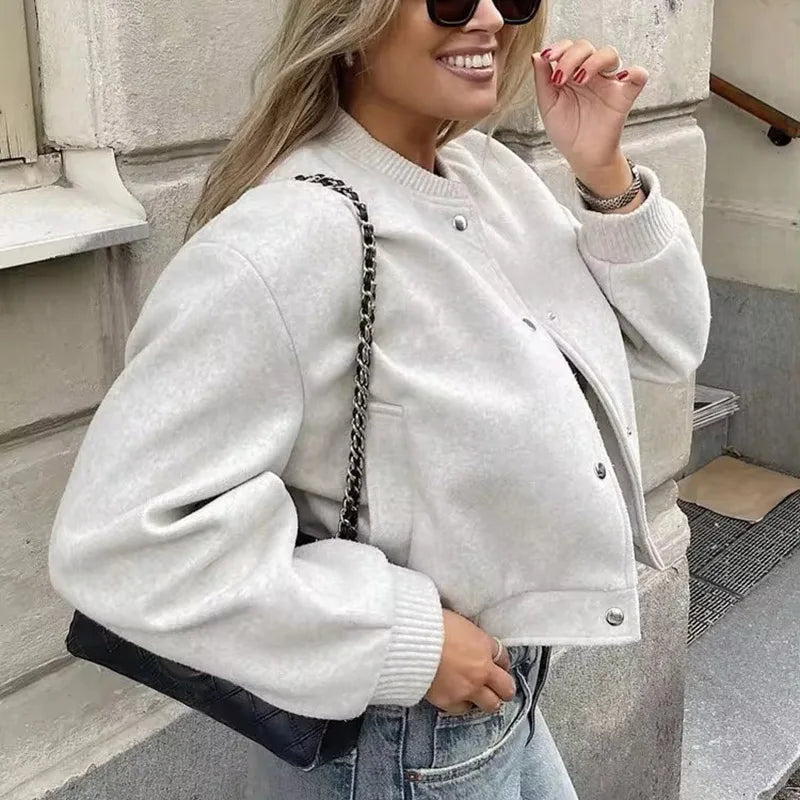 Bellaso - Cropped Bomberjacke