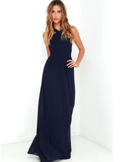 Bellaso Luxus Langes Kleid | Mühelose lässige Eleganz für jeden Anlass