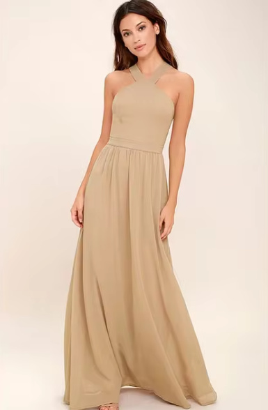 Bellaso Luxus Langes Kleid | Mühelose lässige Eleganz für jeden Anlass