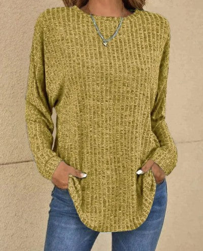 Bellaso – langärmeliger wollpullover für den frühling