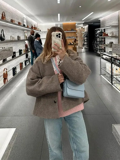 Bellaso - Warme Oversized Cardigan