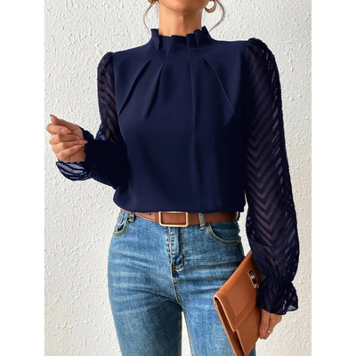 Bellaso | Damen Langarm Bluse | Lässig