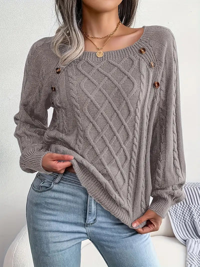 Bellaso – lässiger pullover mit rundhalsausschnitt