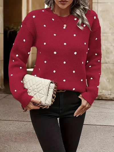 Bellaso – pullover mit polka-dot-muster