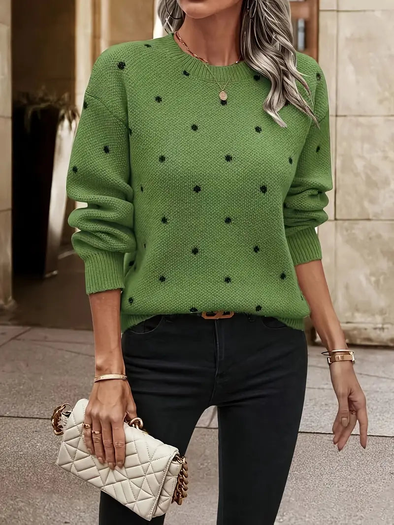 Bellaso – pullover mit polka-dot-muster