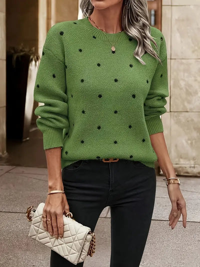 Bellaso – pullover mit polka-dot-muster