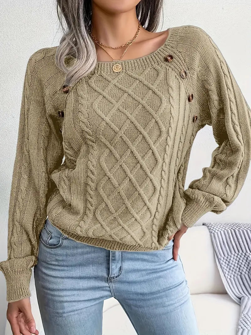 Bellaso – lässiger pullover mit rundhalsausschnitt