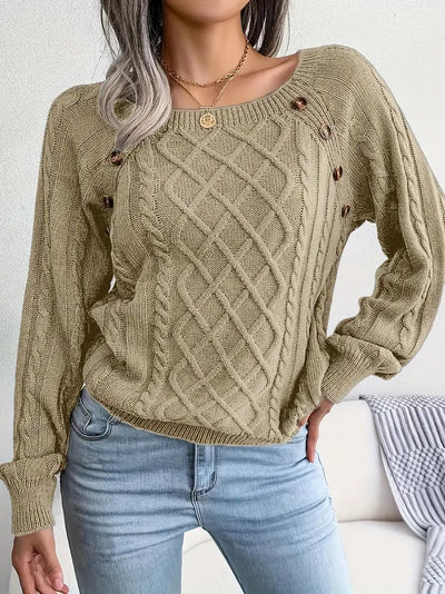 Bellaso – lässiger pullover mit rundhalsausschnitt