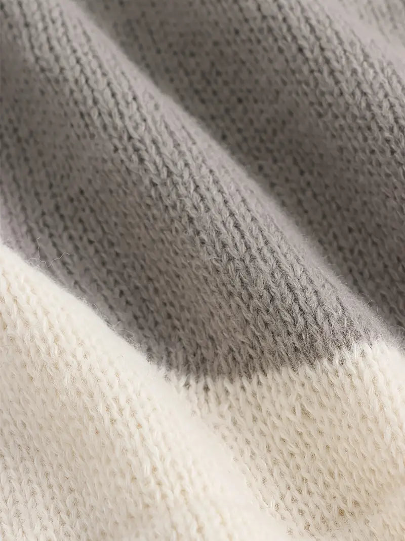 Bellaso – lässiger farbblockpullover